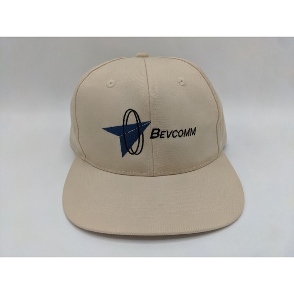 Bevcomm Embroidered Logo Snapback tan adjustable Otto Baseball Hat Cap - Picture 2 of 13